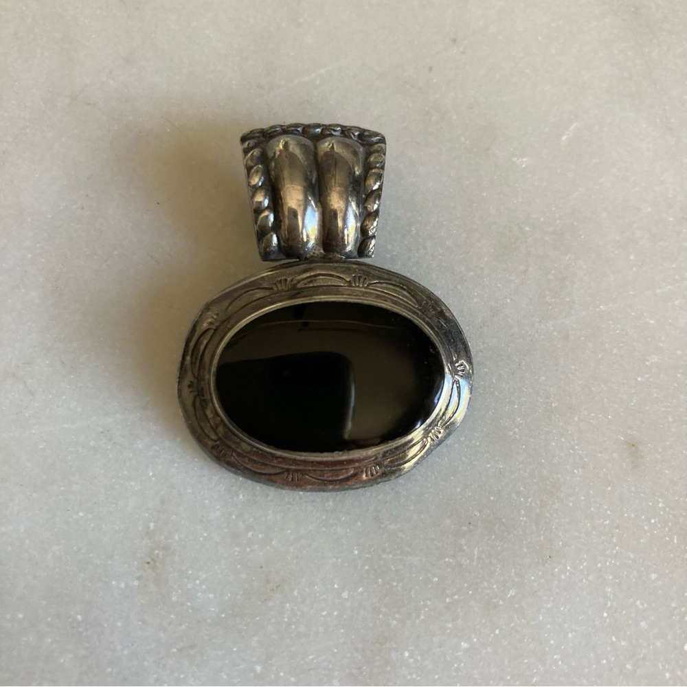 Silver & Black Onyx Silver Pendant
